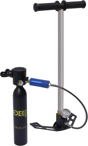 0.5L Mini Scuba Tank Diving Snorkeling Equipment, 10 Minutes Underwater Diving Breathing Training Portable Backup Diving Air Tank Kit Oxygen Cylinder for Underwater Exploration Rescue