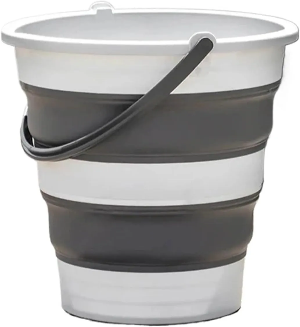 10L Collapsible Water Bucket Folding Plastic Household Cleaning Bucket Outdoor Portable Camping Gardening Fishing Supplies