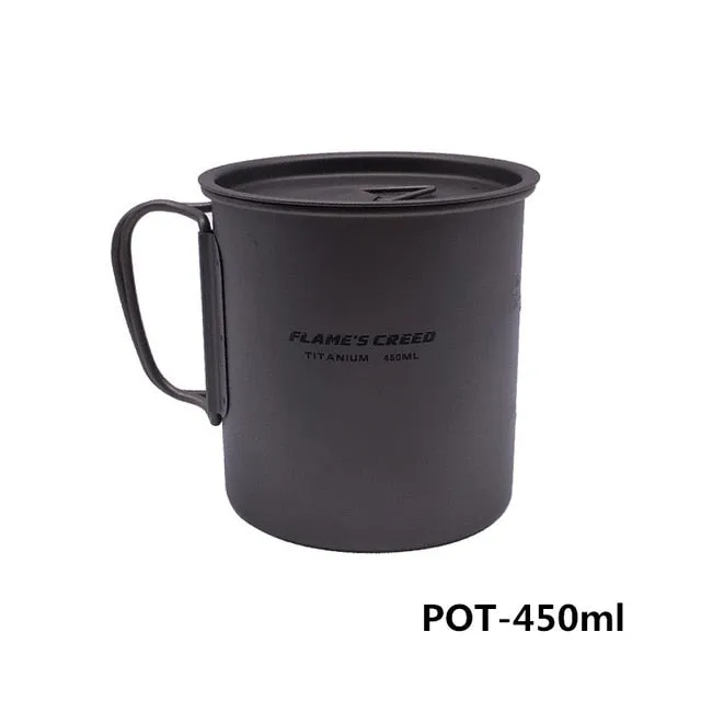 1.1L  State-of-the-art Ultralight  Titanium Pot Full collection