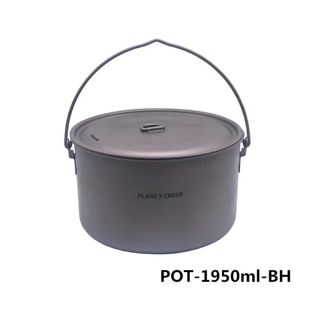 1.1L  State-of-the-art Ultralight  Titanium Pot Full collection
