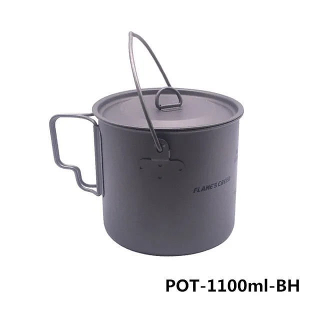 1.1L  State-of-the-art Ultralight  Titanium Pot Full collection