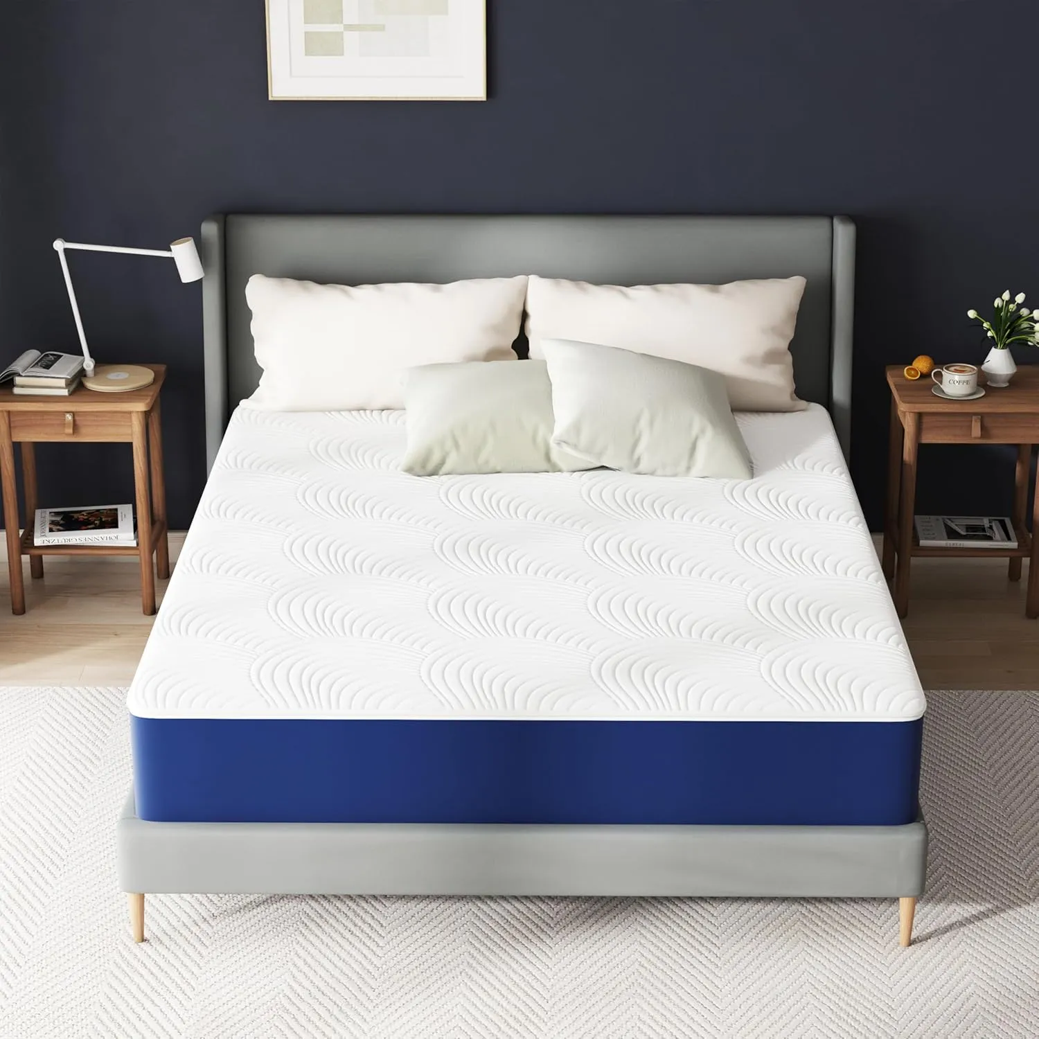 12 Inch Firm Queen Mattress,Queen Size MattressCooling Memory Foam with Washable Zipper Cover, Pressure Relief & Firm Support, Easy Setup