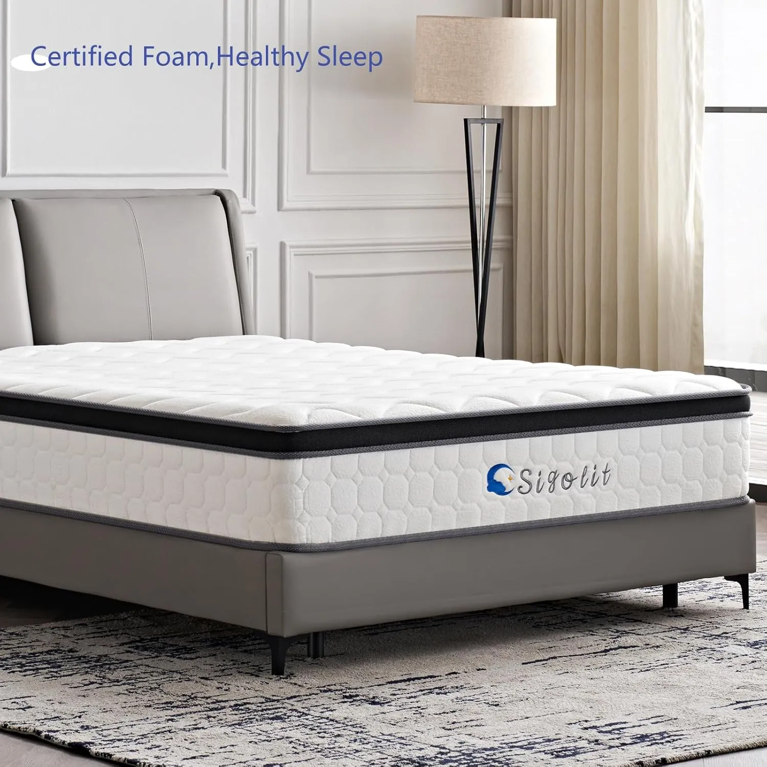 12 Inch Full Hybrid Mattress -Verify Size (54"x75"x12") Medium Firm, Memory Foam & Pocket Springs, Motion Isolation, Edge Support, Pressure Relief, Ships Compressed