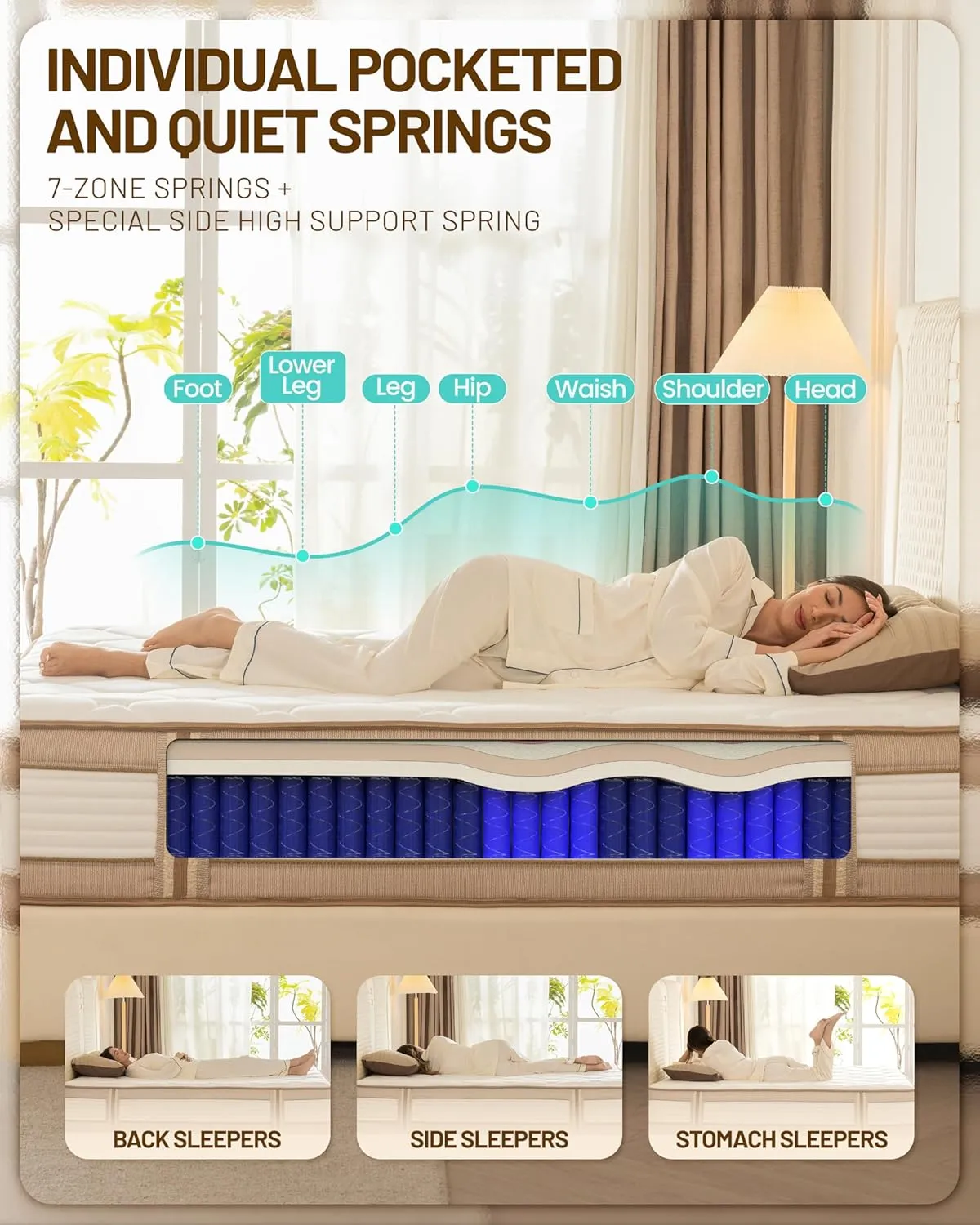 12 Inch Full Mattress, Hybrid Medium Firm Memory Foam Mattress with Innerspring, Reinforced Edge Support, Cooling Gel Pillow Top, Pressure Relief & Motion Isolation, Bed in a Box, Queen/King Size