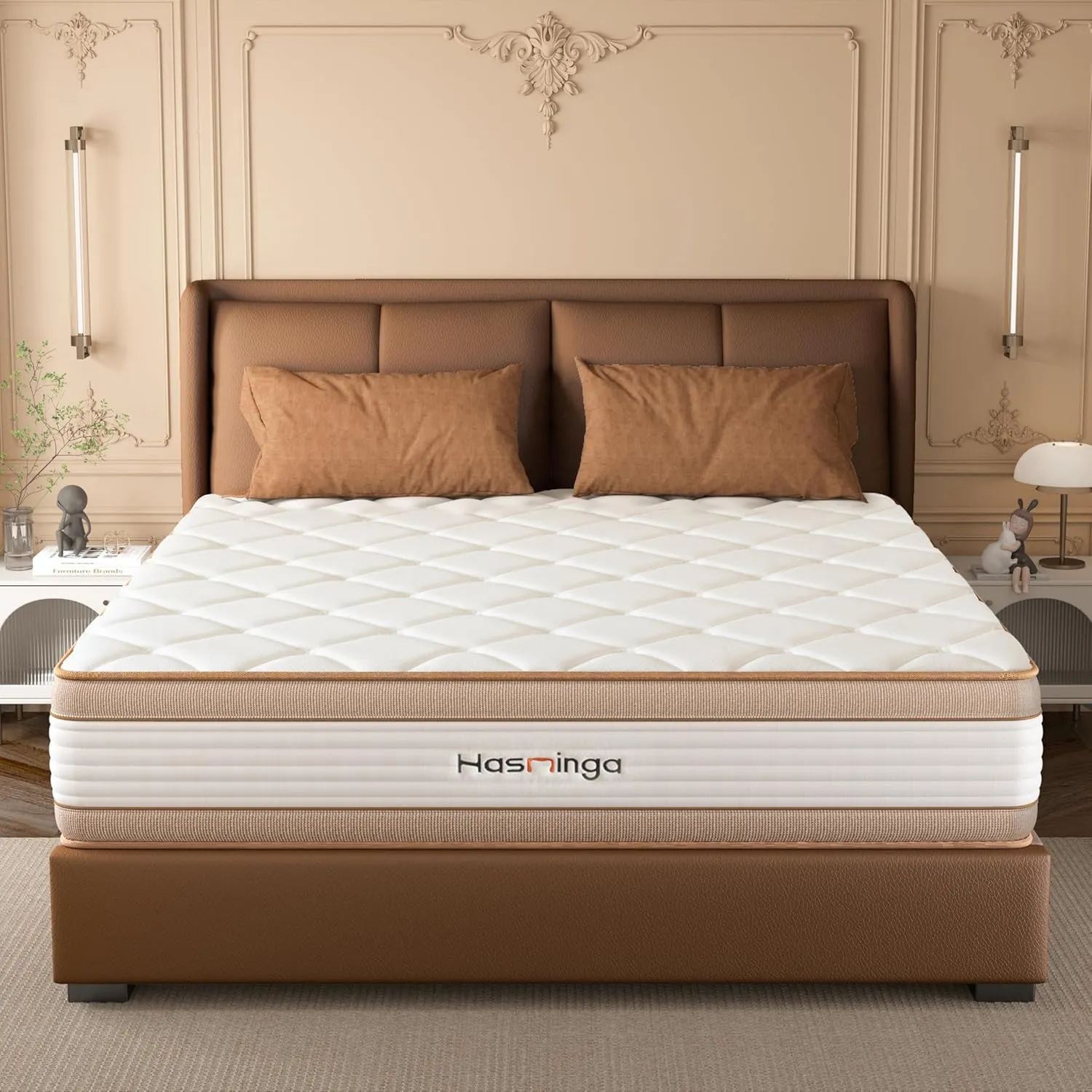 12 Inch Full Mattress, Hybrid Medium Firm Memory Foam Mattress with Innerspring, Reinforced Edge Support, Cooling Gel Pillow Top, Pressure Relief & Motion Isolation, Bed in a Box, Queen/King Size