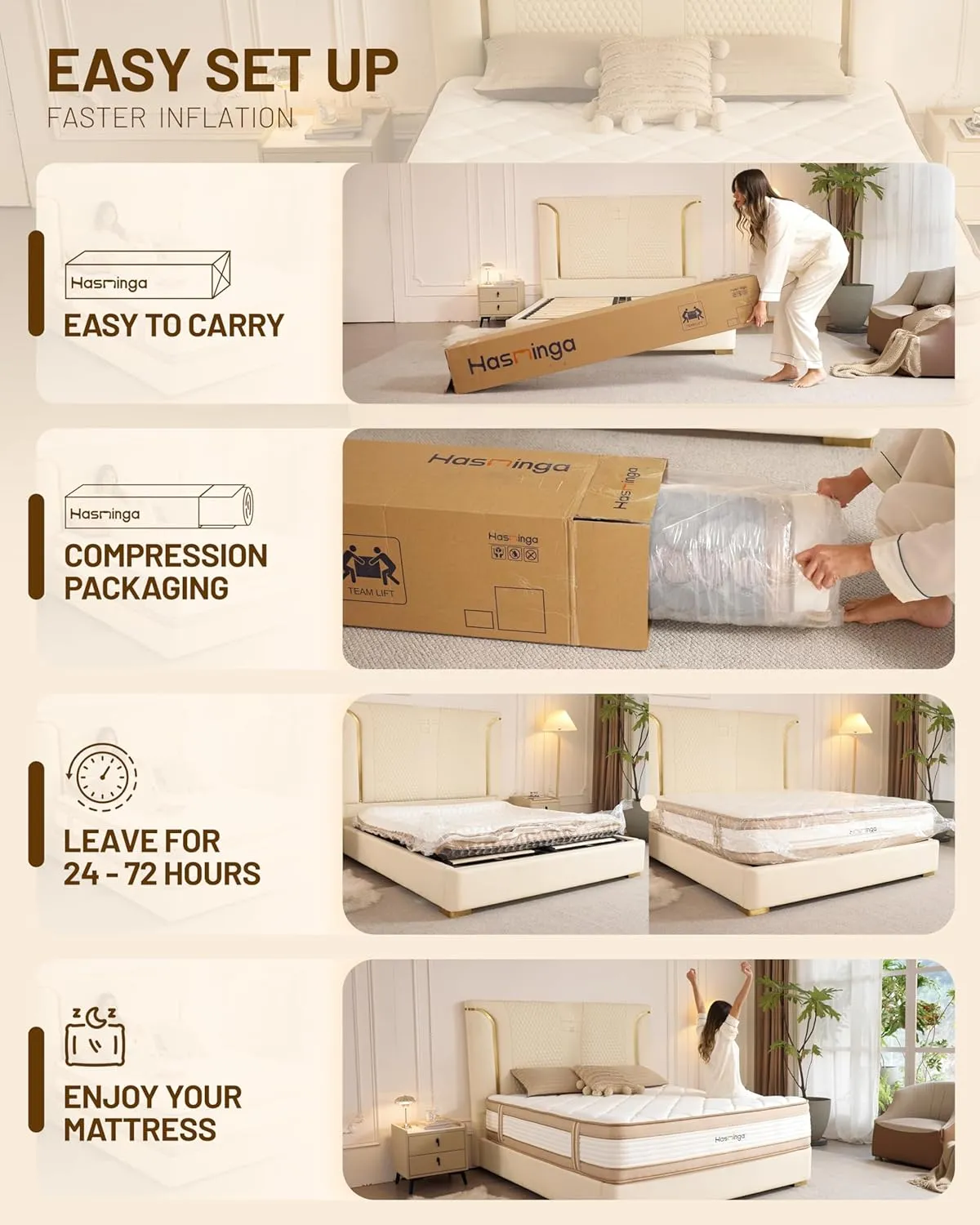 12 Inch Full Mattress, Hybrid Medium Firm Memory Foam Mattress with Innerspring, Reinforced Edge Support, Cooling Gel Pillow Top, Pressure Relief & Motion Isolation, Bed in a Box, Queen/King Size