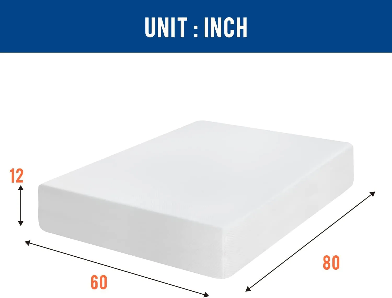 12 inch Gel Memory Foam Mattress Medium Firm Mattresses for Cool Sleep Relieving Pressure Relief CertiPUR-US Certified Mattress in a Box (Queen)