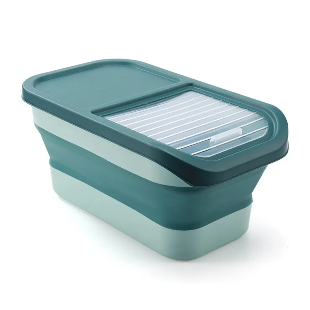 13/33LB Collapsible Cat Dog Food Storage Container Folding Pet Food Container Airtight Sealing Box kitchen Grain Storage Boxes