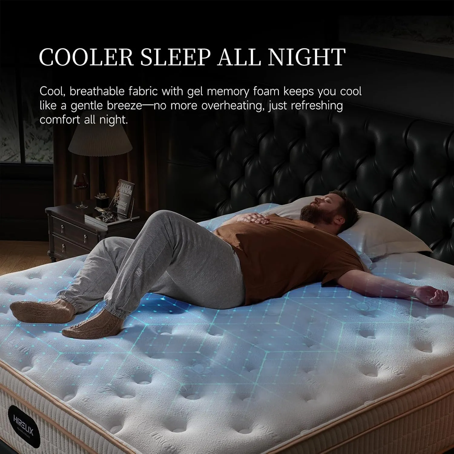 14 Inch Queen Hybrid Mattress, Cooling Gel Memory Foam & Zoned Pocket Coils, Pressure Relief, Motion Isolation, Breathable Bed in a Box, CertiPUR-US Certified