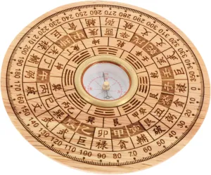 1set Feng Shui Compass Pan for Durable Chinese Style Adorn Multi Use Flipping Cover Present for Outdoor Activities Friends