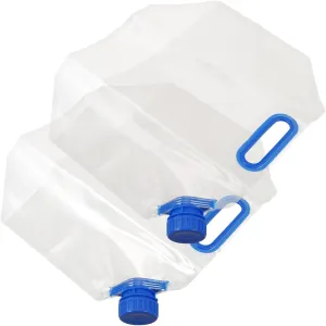 2pcs Outdoor Folding Water Bag Collapsible Water Tank for Camping Hiking Portable Container with Easy Pour Design for Outdoor Adventures