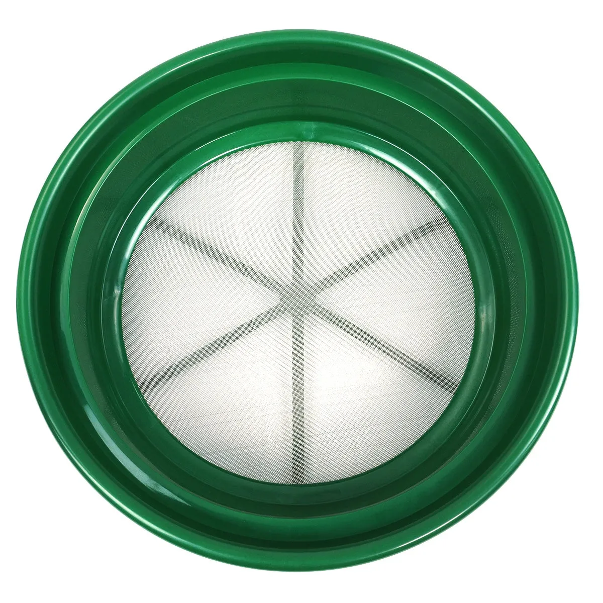 3 pc Green Plastic Gold Sifting Pan Classifier Stackable Mesh Sizes 1/20 1/70