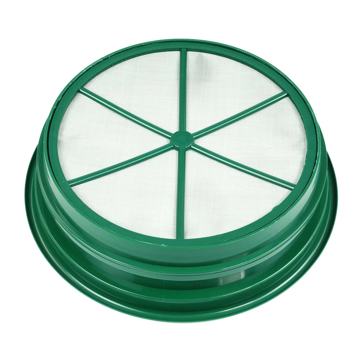 3 pc Green Plastic Gold Sifting Pan Classifier Stackable Mesh Sizes 1/20 1/70