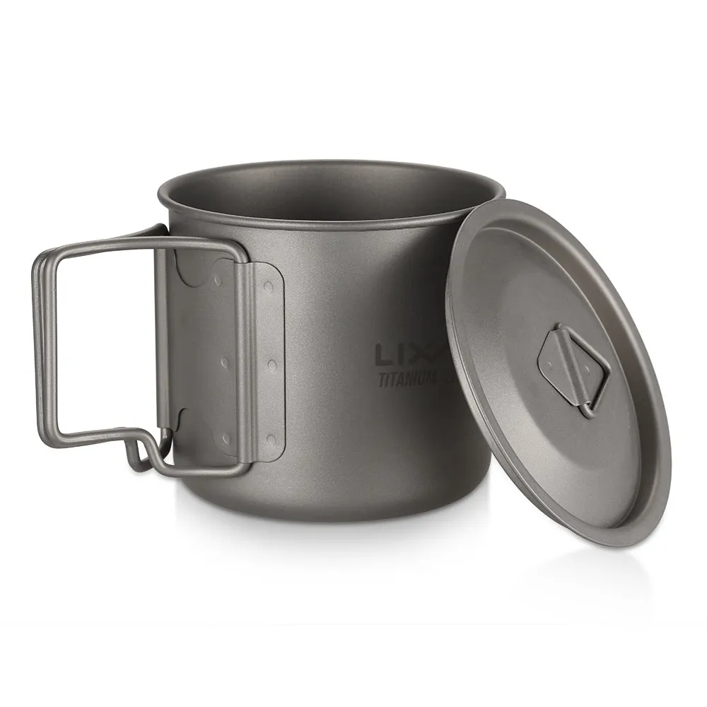 3 Pieces Titanium 750ml Pot Cookware Set