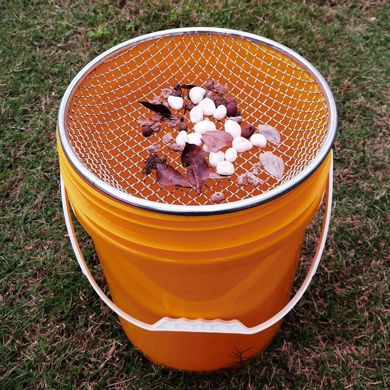 3/8 Inch Mesh Gardening Sand Soil Compost Sifter Perfect for 5 Gallon Bucket