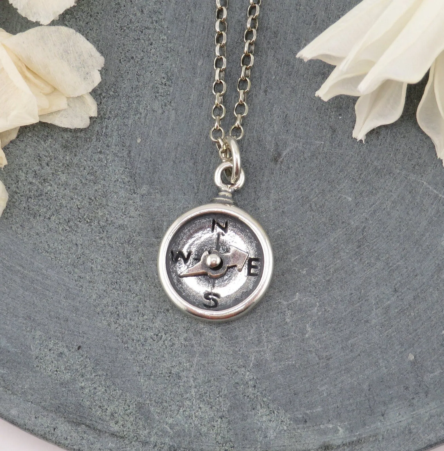 3D Compass Necklace