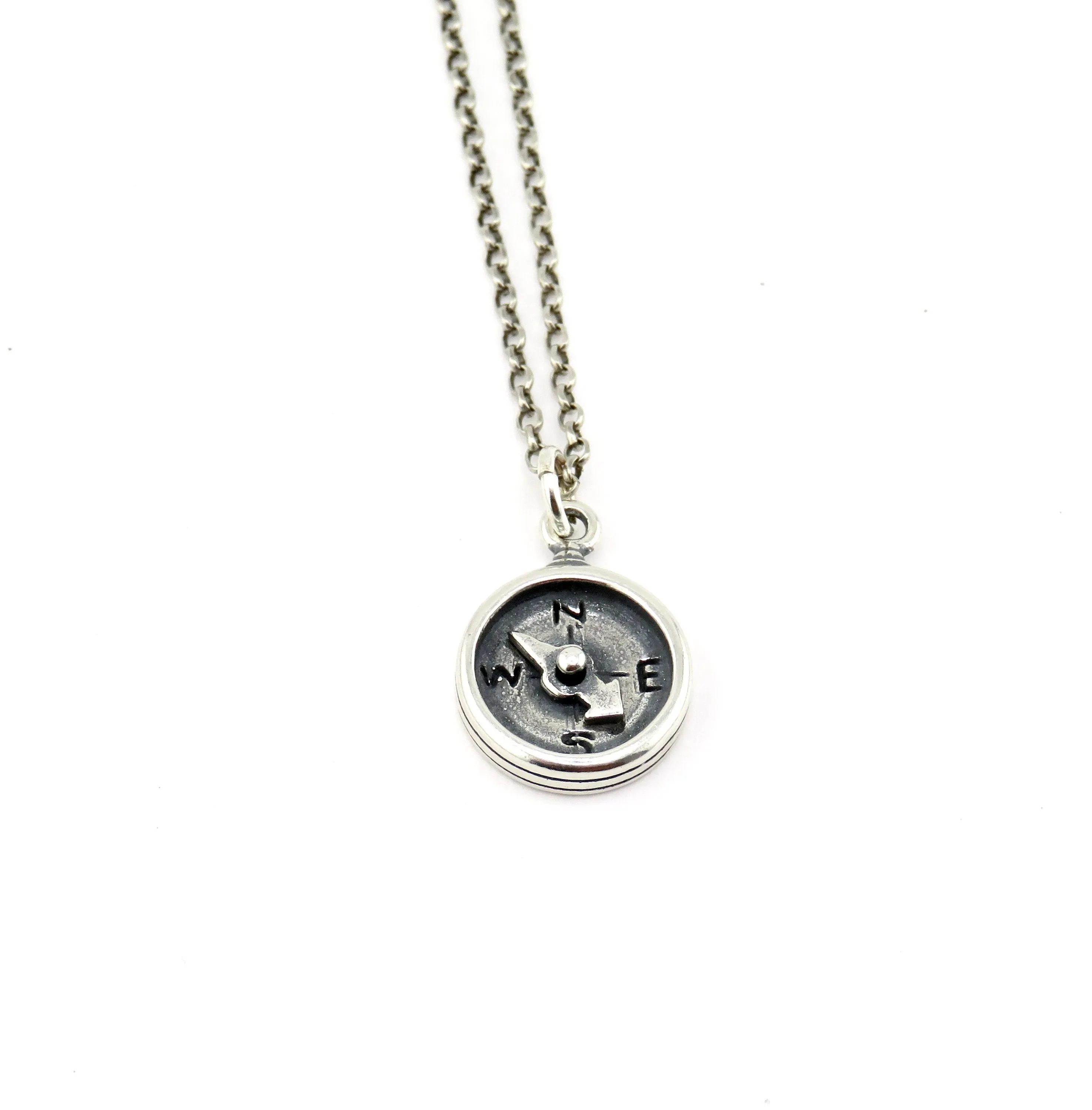 3D Compass Necklace