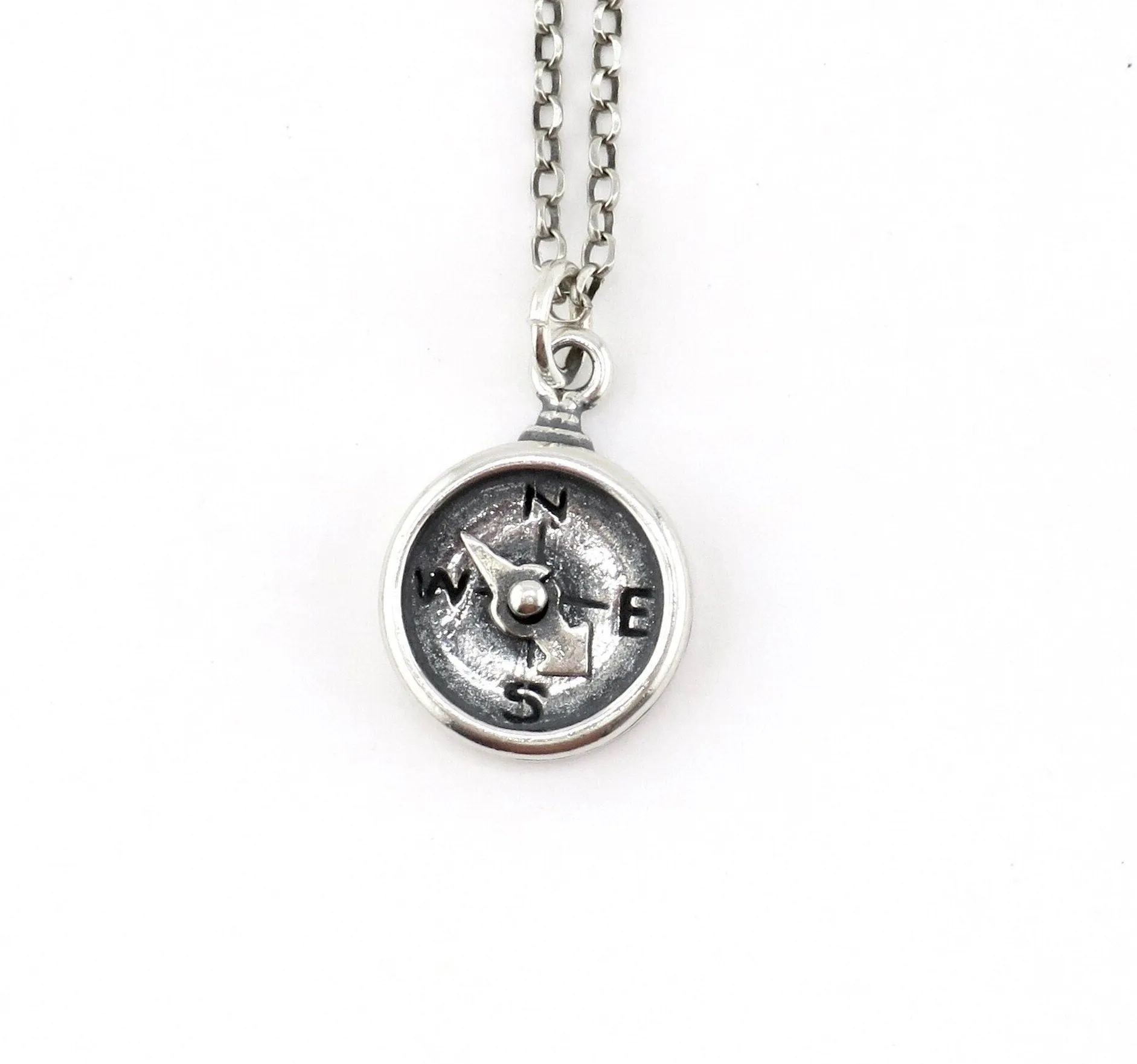 3D Compass Necklace