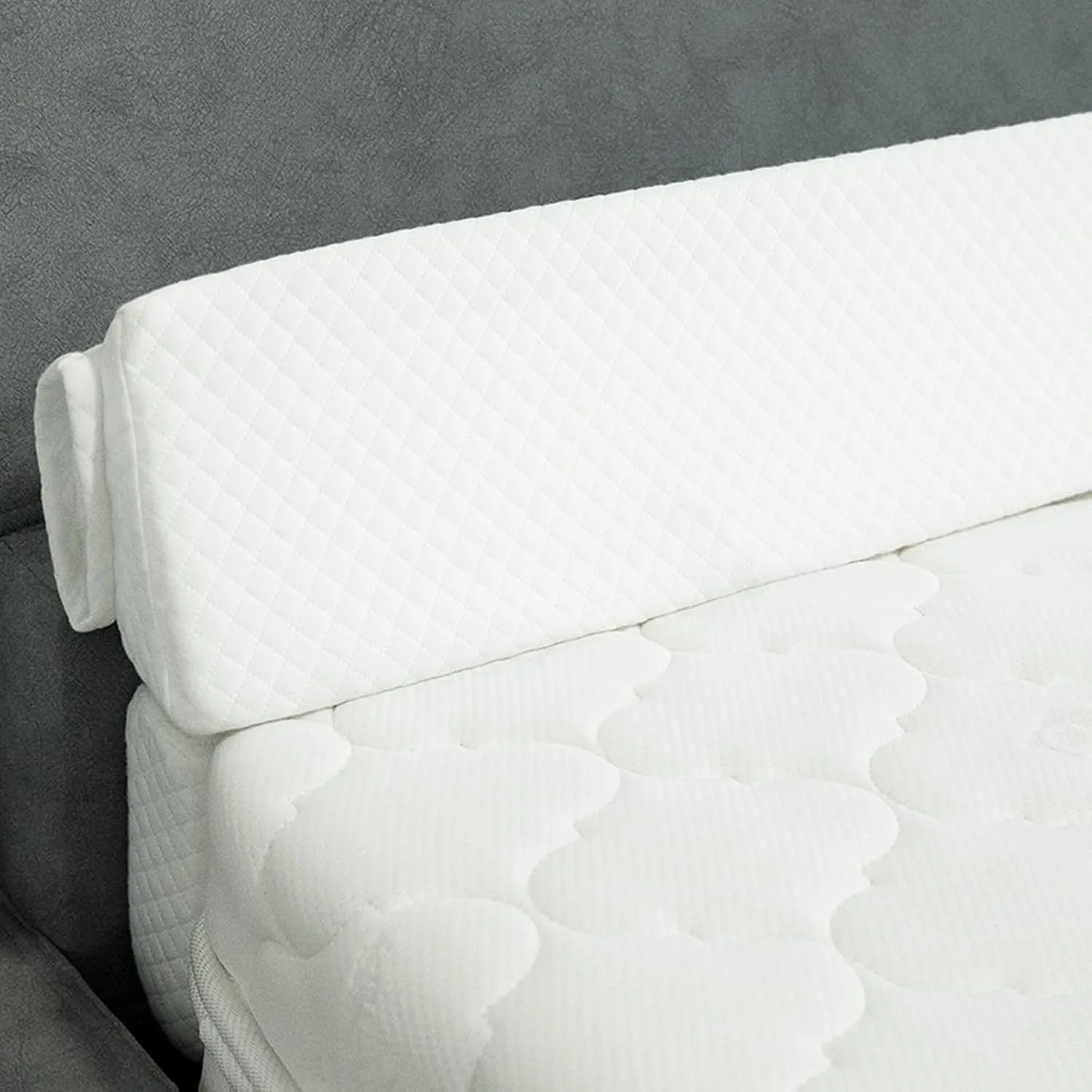 4 Modes Queen Size Wedge Pillow Headboard for Bed Gap, Foldable Bed Wedge Pillow Gap Filler, Mattress Gap Filler Long Pillow for Bed Triangle Pillow, Fill The Gap (0-7") Between Headboard and Mattress