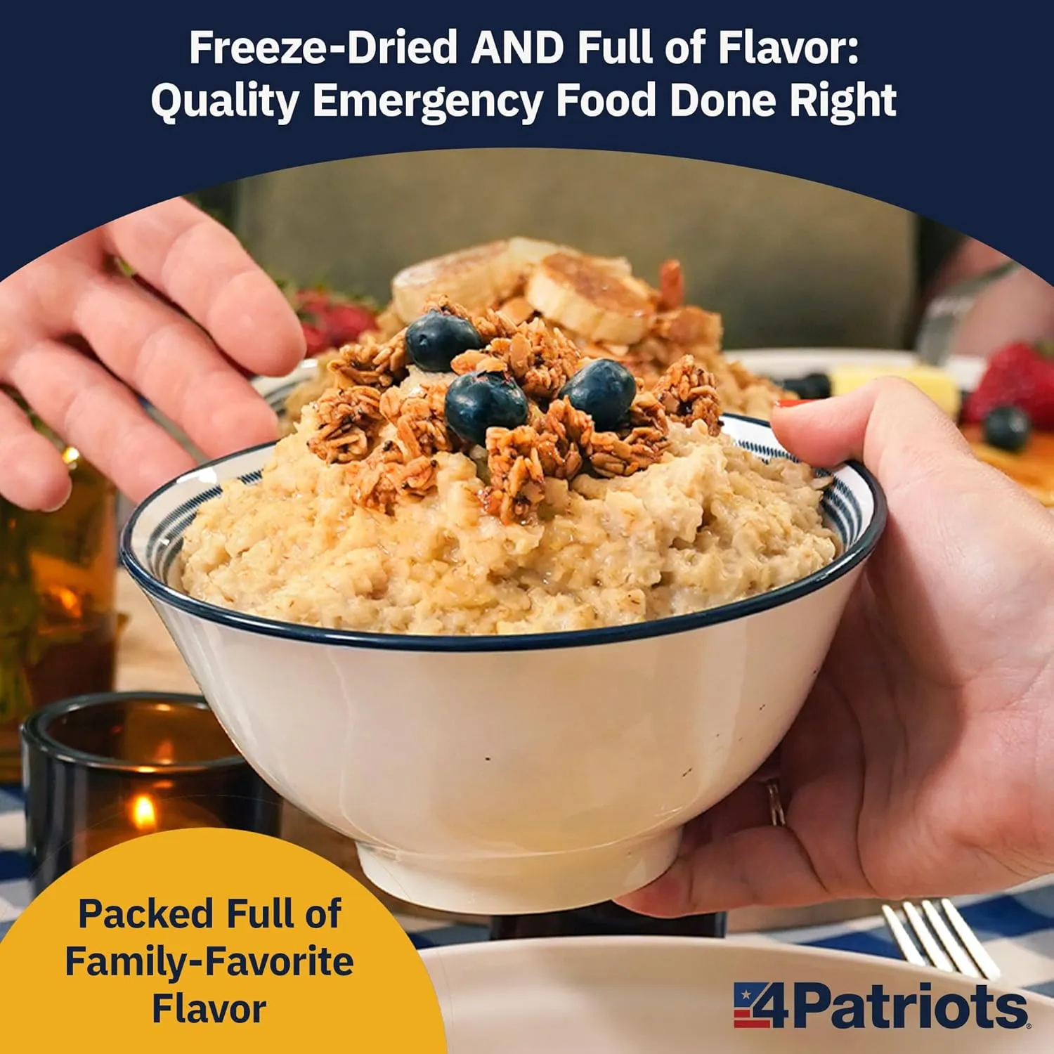4Patriots 1-Week Survival Food Kit: Emergency Food Supply Designed to Last 25 Years, 42 Servings