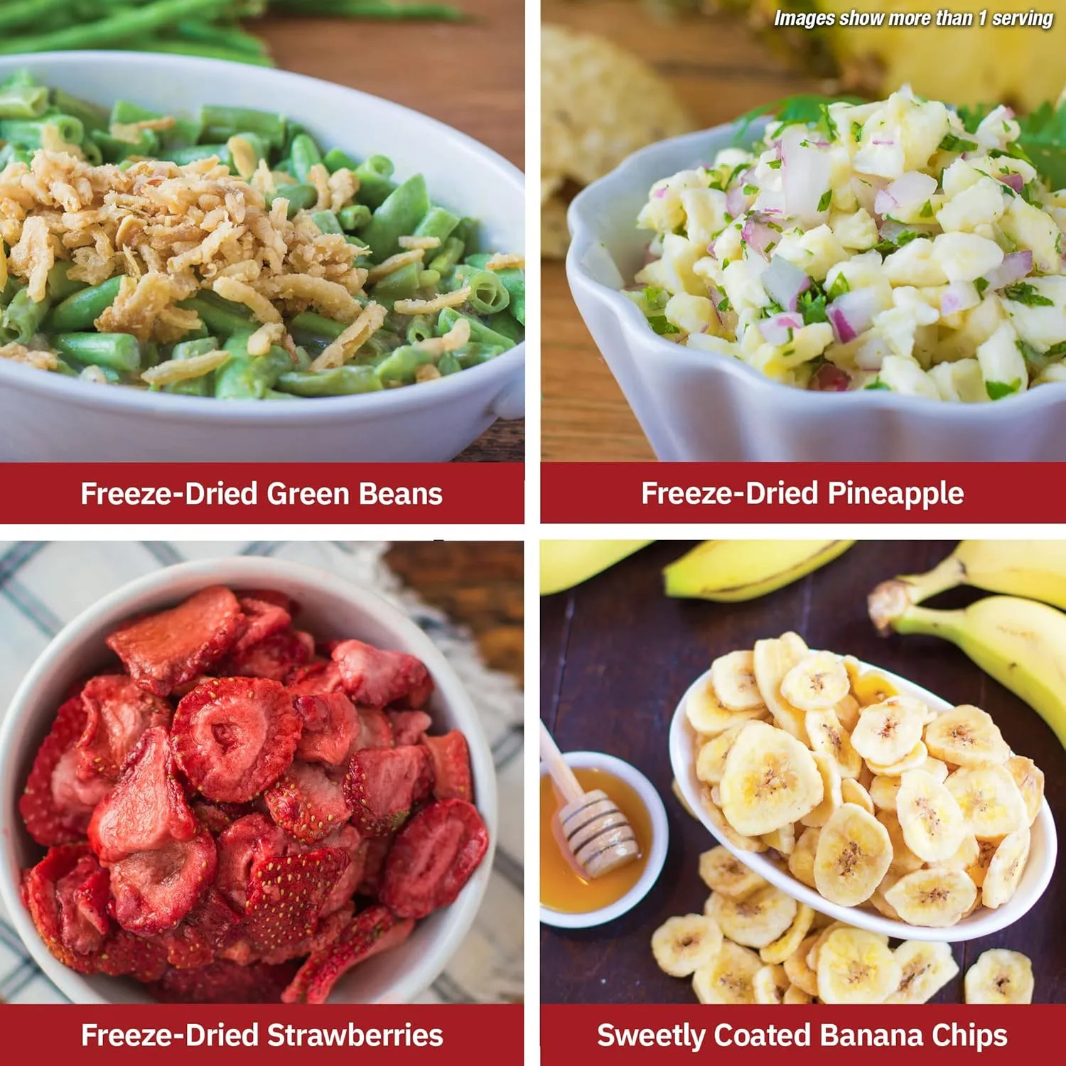 4Patriots Fruit, Veggie & Snack Emergency Food Supply: Designed to Last 25 Years, 120 Servings