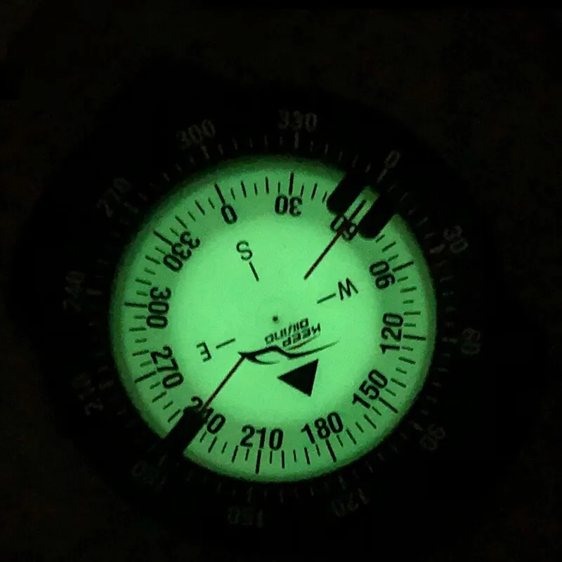 50m Watch Balanced Waterproof Luminous Compass.