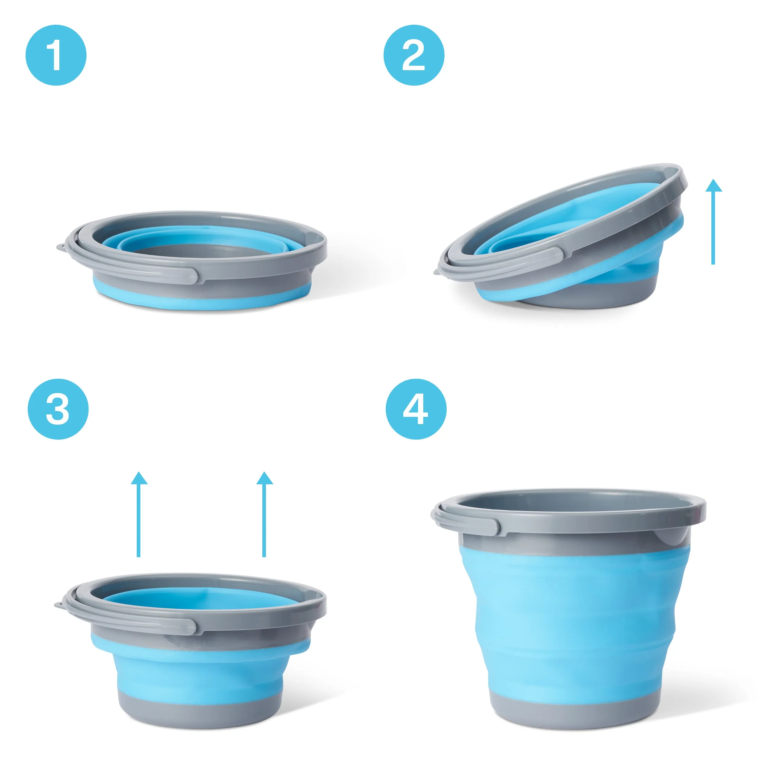 5L Collapsible Buckets (3 Pack)