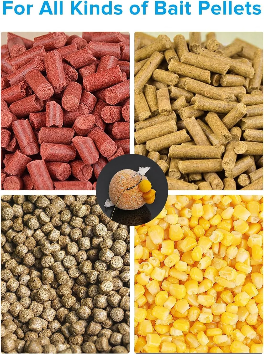 5M PVA Mesh Kit with Scissors 18mm 25mm 37mm 44mm Wide PVA Mesh Carp Fishing Accessories with Funnel & Plunger System Fast Melt PVA Mesh Bag Fishing Refill for Boilie Bait Feeding (5M, 37mm)