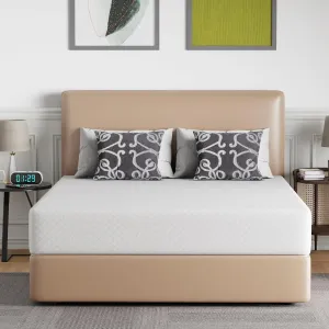6/8/10/12 inch Gel Memory Foam Mattress for Cool Sleep & Pressure Relief, Medium Firm Mattresses CertiPUR-US Certified/Bed-in-a-Box/Pressure Relieving (10 in, Queen)