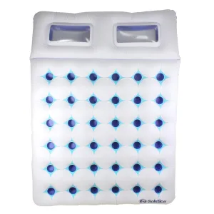 76-inch Inflatable White and Blue 18 Pockets Dual Window Pool Air
