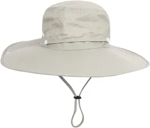 Adjustable Boonie Hat Breathable Mesh Sun Hat Wide Brim Bucket Hat Sun Protection Hiking Fishing Camping Hat