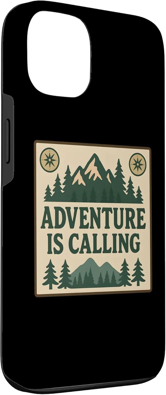 Adventure Is Calling Mountain Compass Art Case for iPhone 13