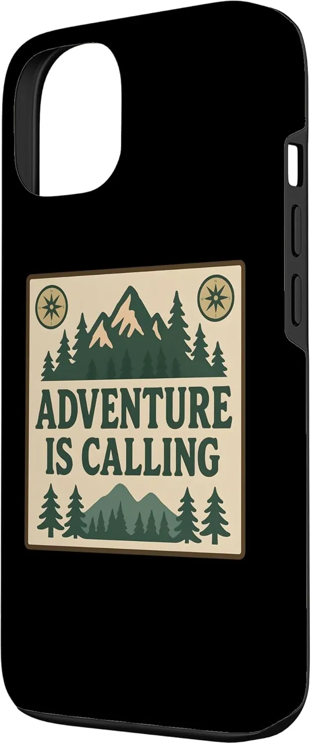 Adventure Is Calling Mountain Compass Art Case for iPhone 13