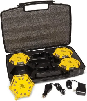 Aervoe 4-Pack Kit Super LED Road Flare