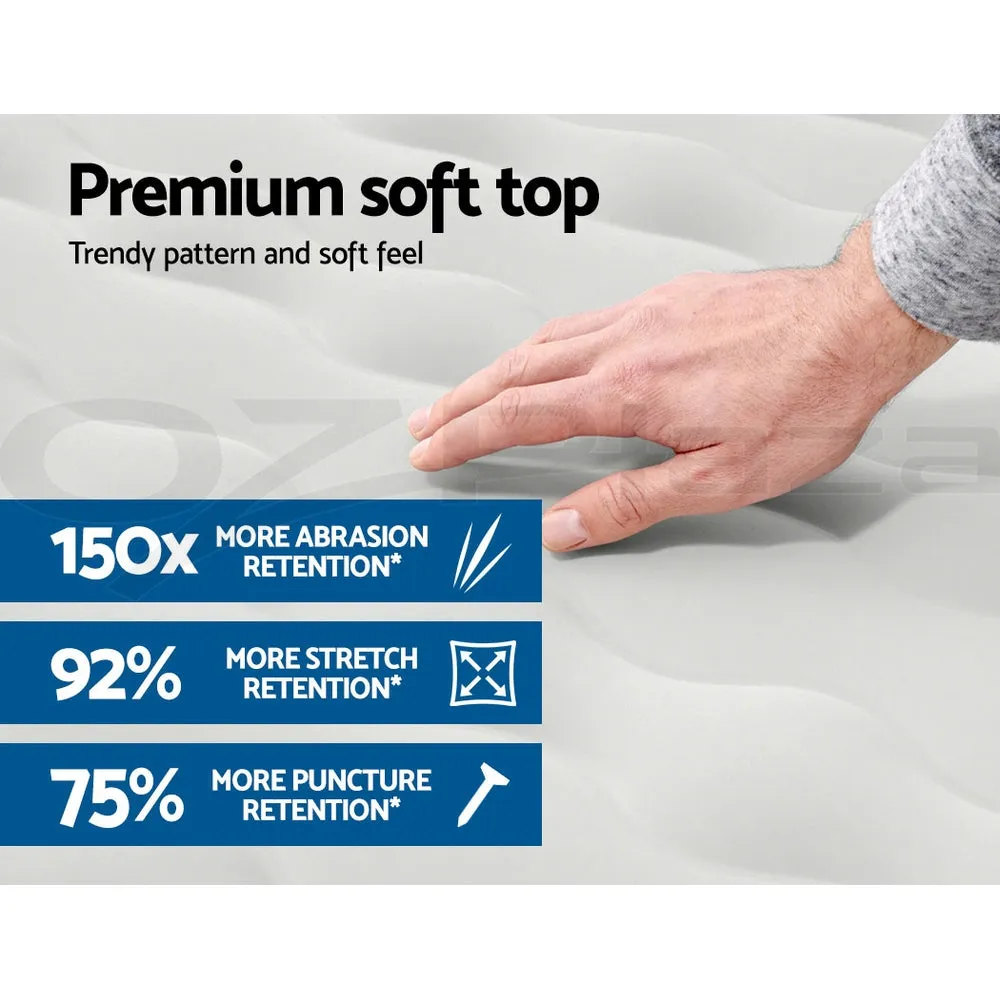 Air Mattress Queen Inflatable Bed 46Cm Airbed Grey
