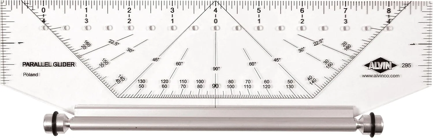 Alvin 295M, Easy-to-Use Professional Parallel Glider Metric - 10 Inches