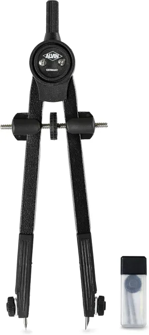 Alvin, Introductory Bow Compass, Ideal for Geometry, Drafting, and Engineering, Drawing and Architecture Tool - 6 Inches