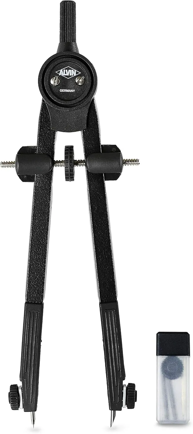 Alvin, Introductory Bow Compass, Ideal for Geometry, Drafting, and Engineering, Drawing and Architecture Tool - 6 Inches