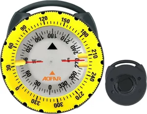 AOFAR Dive Compass AF-Q60C Waterproof, Durable, Compact. Compass with Hose clamp Design for Sailing, Diving