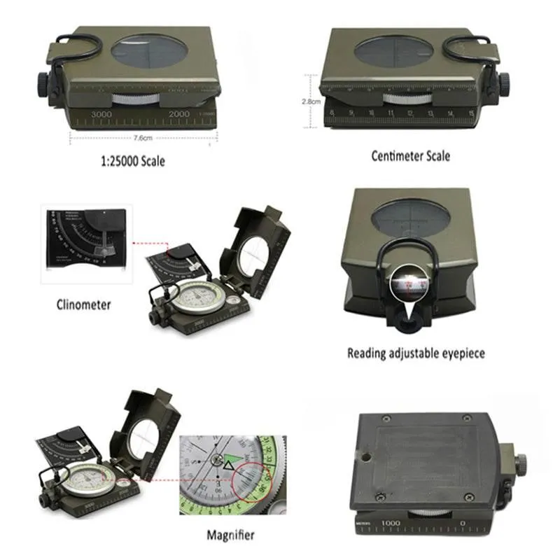 Army Compass - Multi-Purpose Outdoor Navigation Tool