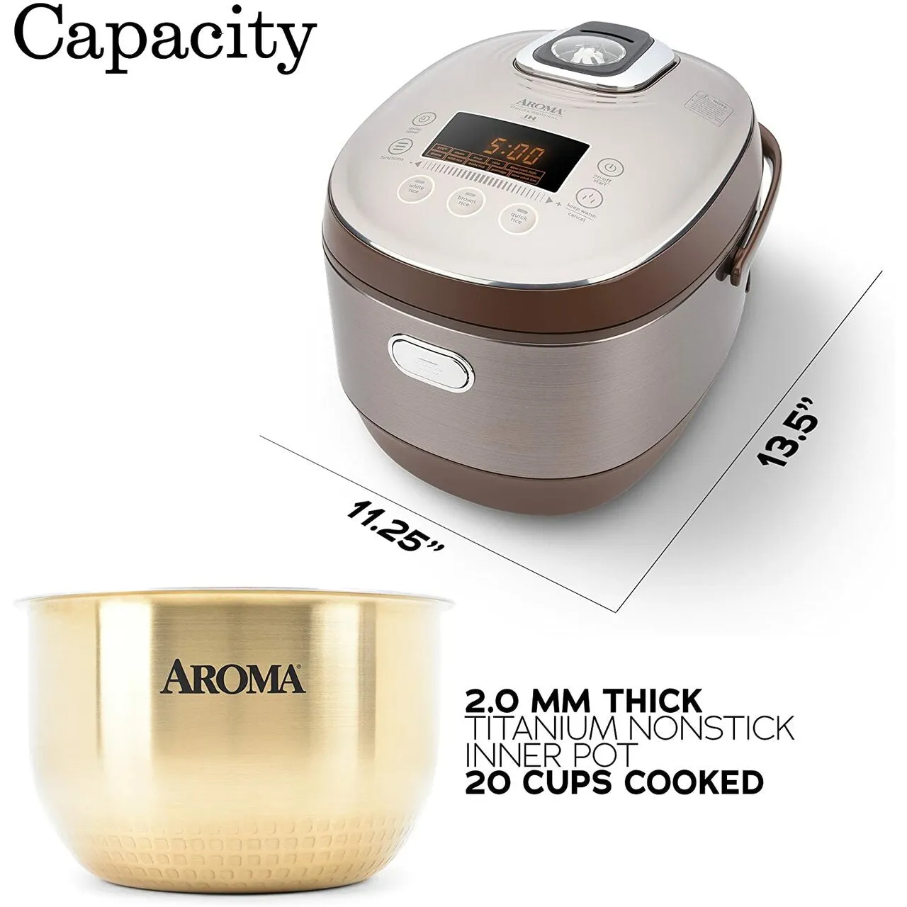 Aroma Housewares 10 Cup (Uncooked) Rice Cooker/Multicooker