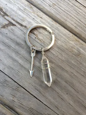 Arrow Crystal Keychain