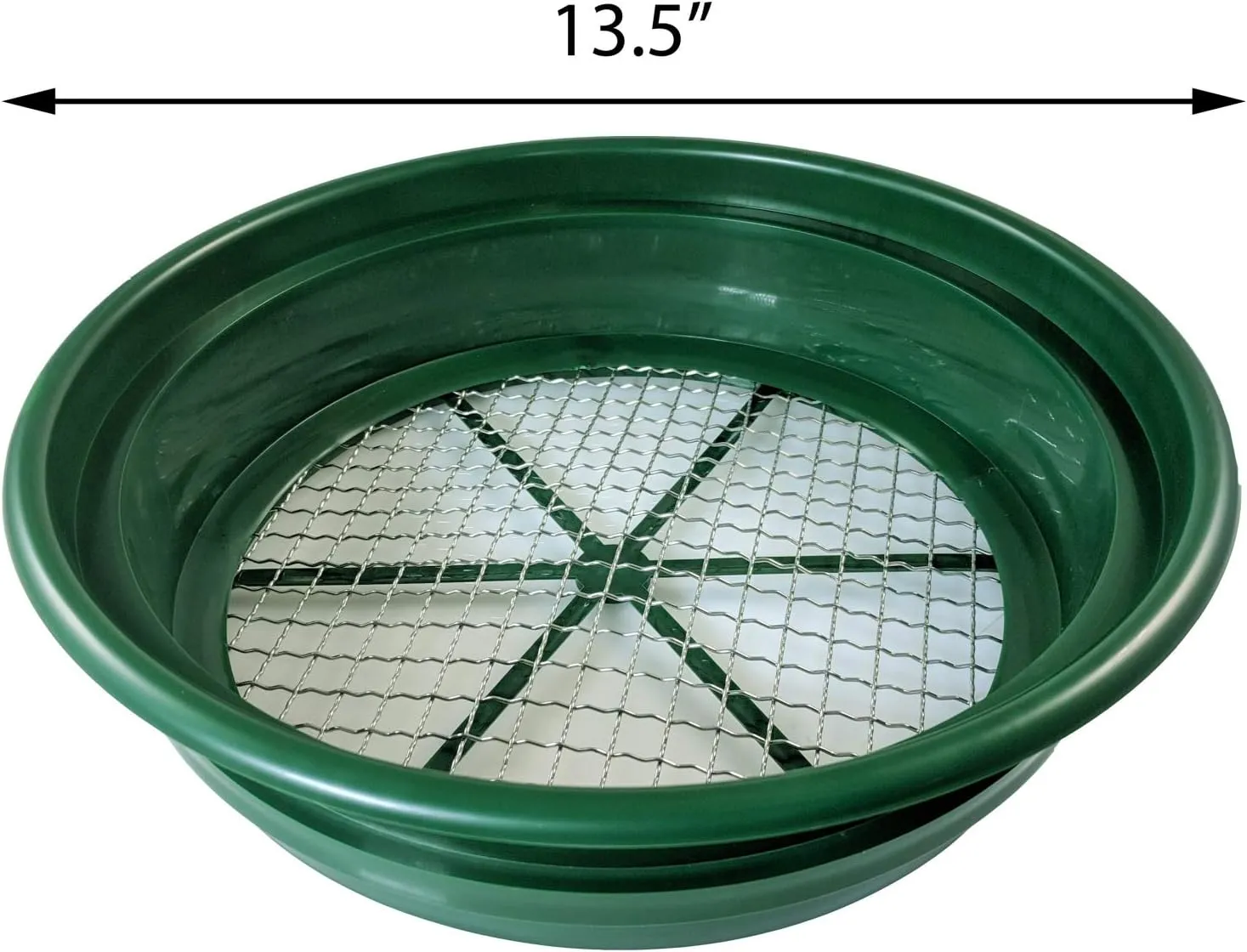 ASR Outdoor Gold Panning 1/2 Classifier Screen Sifting Pan Prospecting Mesh Sieve