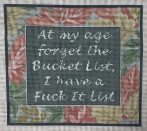 at my age...