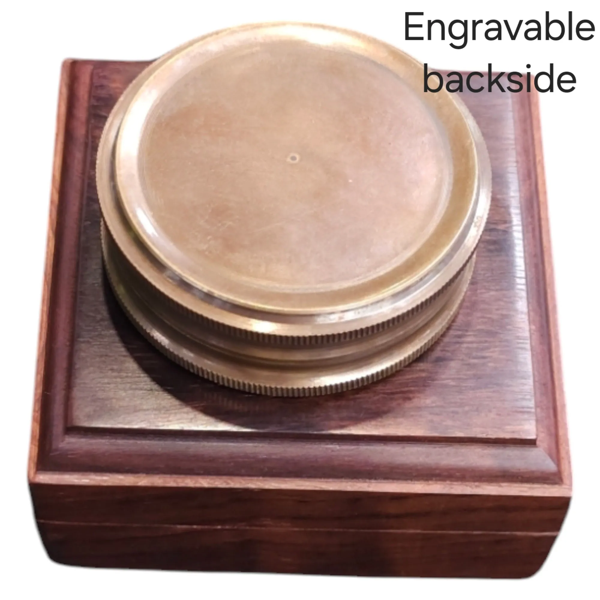 Australia Penny Brass Compass | Small Vintage-Style Nautical Compass with Wooden Box | Perfect Gift for Adventurers & Collectors