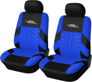 AUTOYOUTH Car Seat Covers for Front Seats, Breathable and Washable Bucket Seat Covers for Cars, Truck, SUV, Vans Airbag Compatible Automotive Interior Covers, Blue…