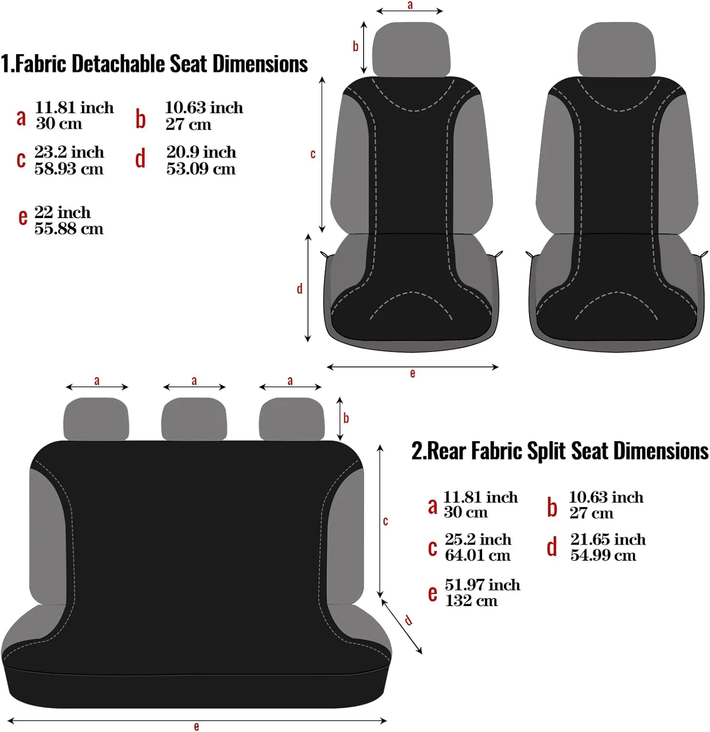 AUTOYOUTH Car Seat Covers Full Set Yellow, Front Bucket Seat Cover with Split Bench for Women Full Set Protectors Universal Fit- 9pcs