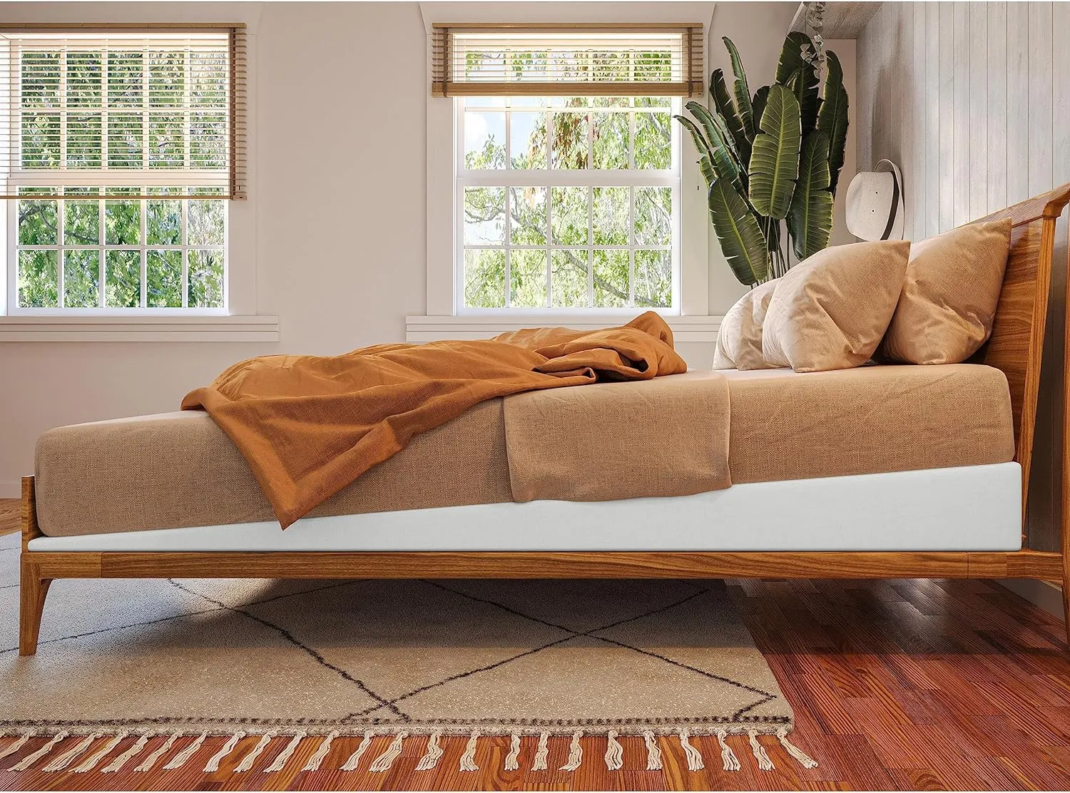 Avana Mattress Elevator - 5-Inch Size - Gentle Incline Under Mattress Support, 5", King