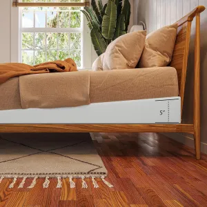 Avana Mattress Elevator - 5-Inch Size - Gentle Incline Under Mattress Support, 5", King