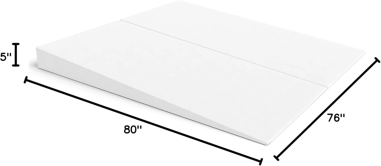 Avana Mattress Elevator - 5-Inch Size - Gentle Incline Under Mattress Support, 5", King